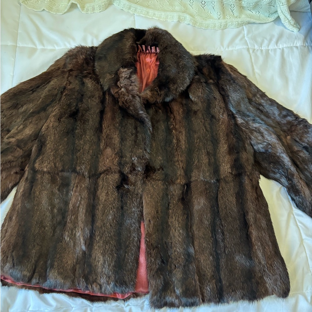 Chic Dark Brown Teddy Jacket - image 2